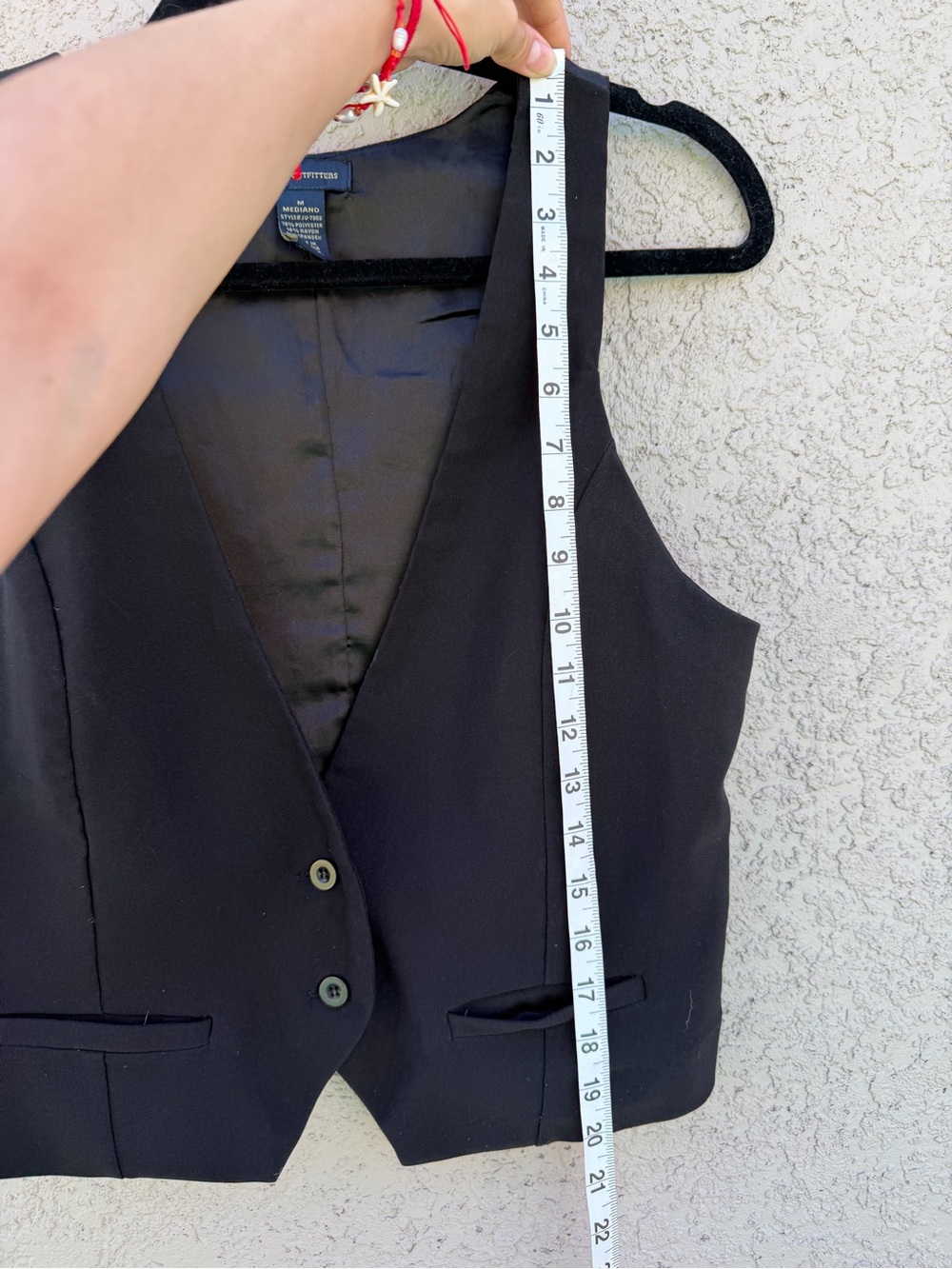 Zenana Outfitters Black Men's Formal Vest